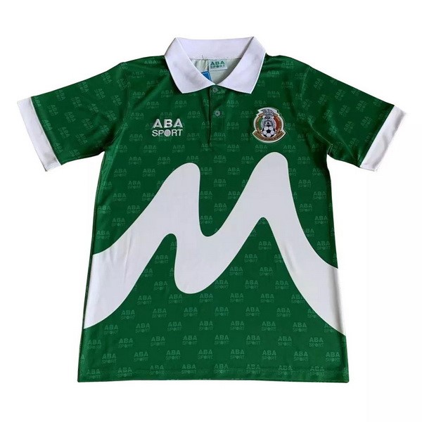 Thailande Maillot Football Mexico Domicile Retro 1995 Vert